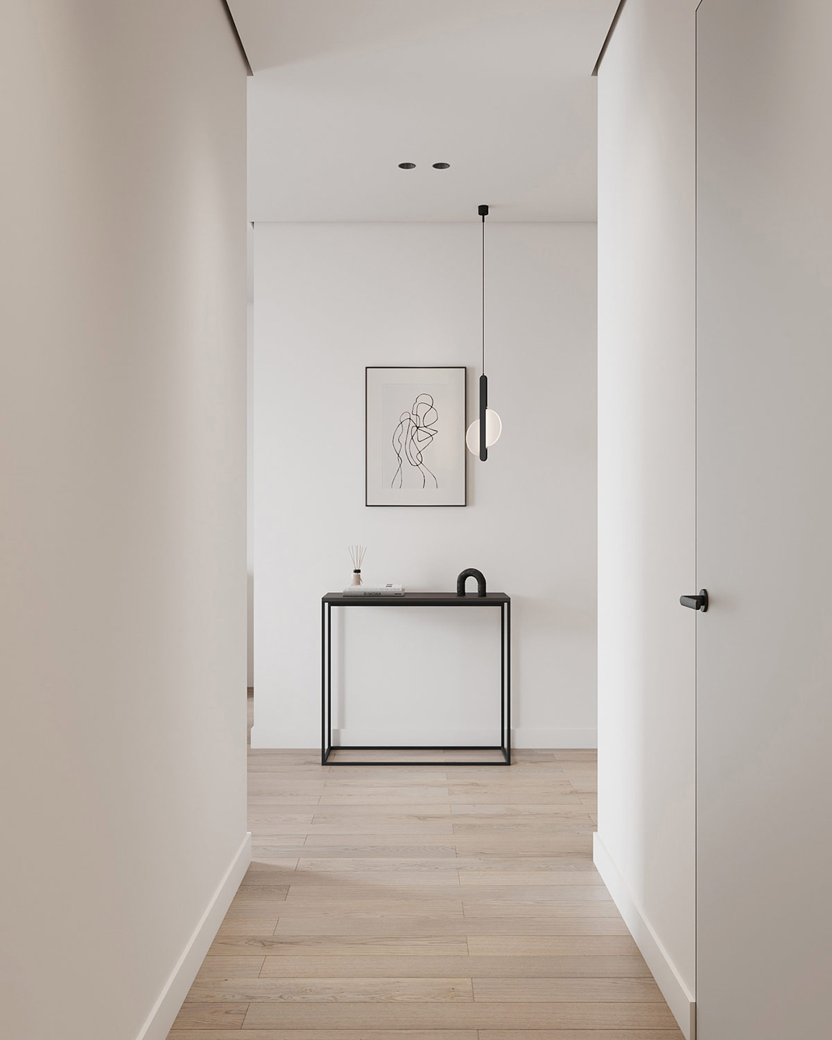 浅木色+白色：2套极简风现代家居空间