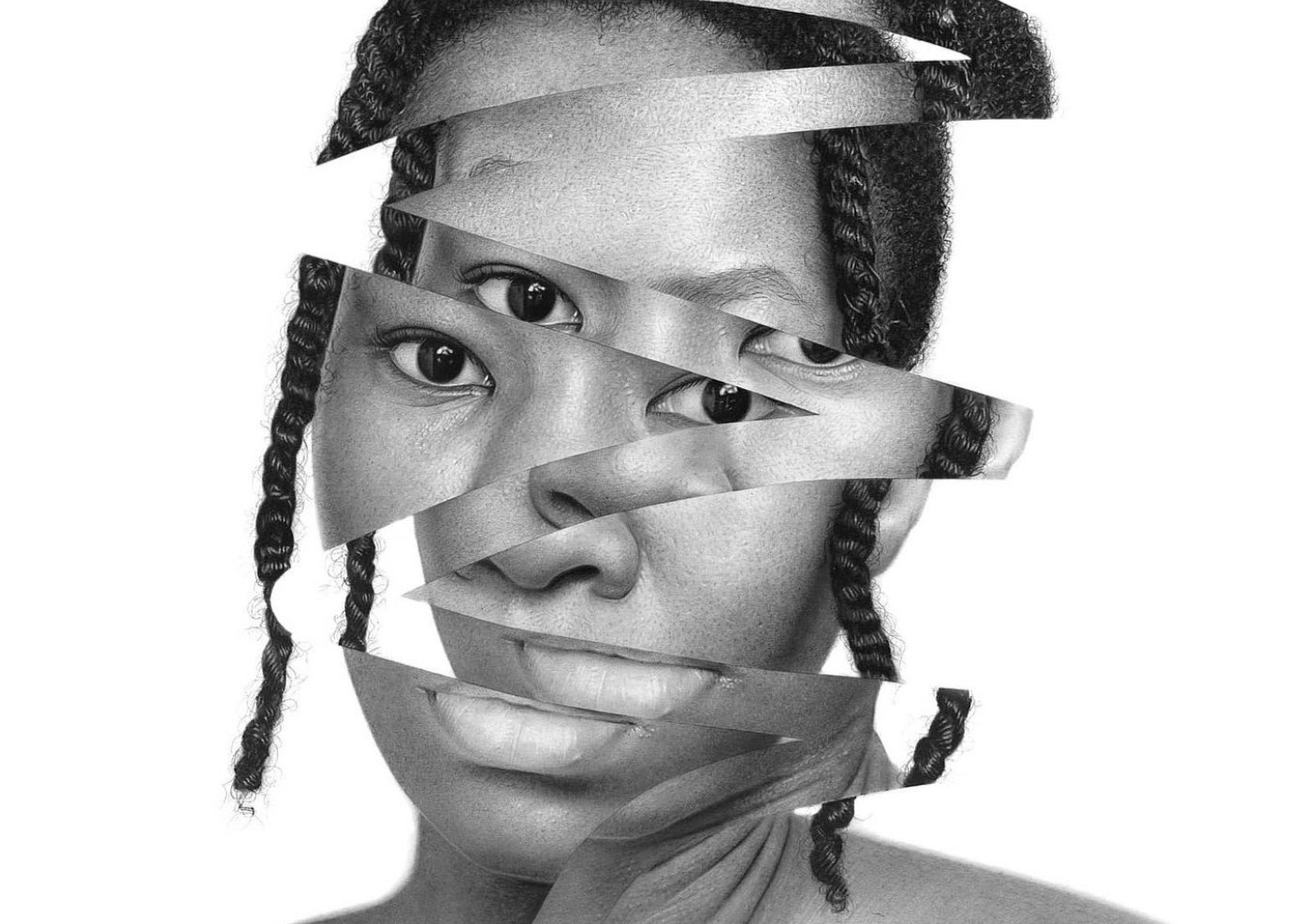 尼日利亚艺术家Arinze Stanley超写实铅笔肖像