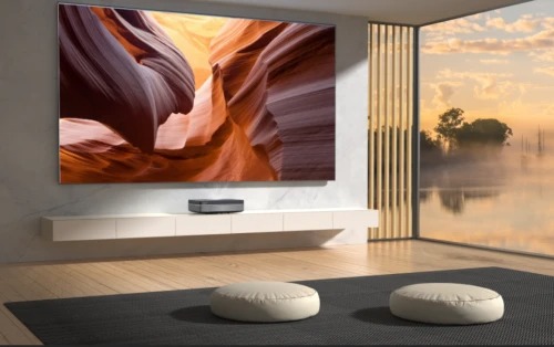 還在為設計電視牆頭痛嗎？長虹激光電視D7U讓你的客廳煥然一新