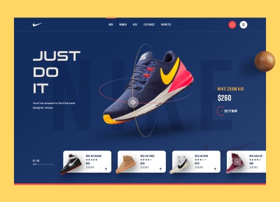 30個運動鞋產品電商網頁設計