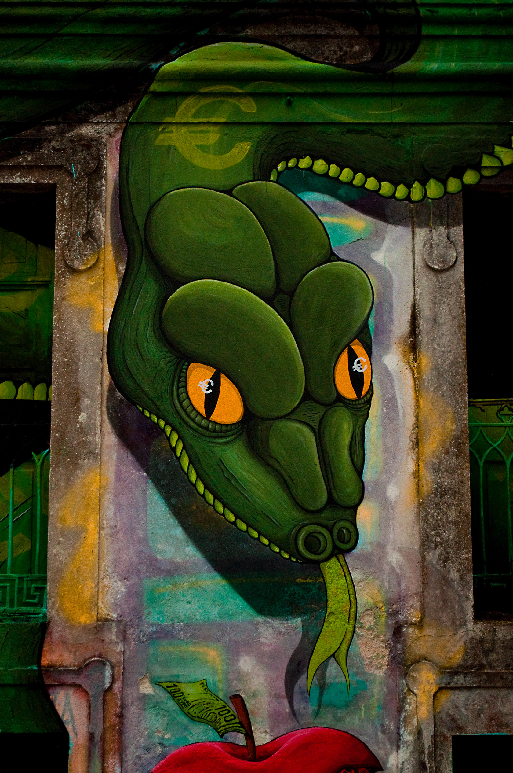 Sokram Mutante街头壁画艺术作品