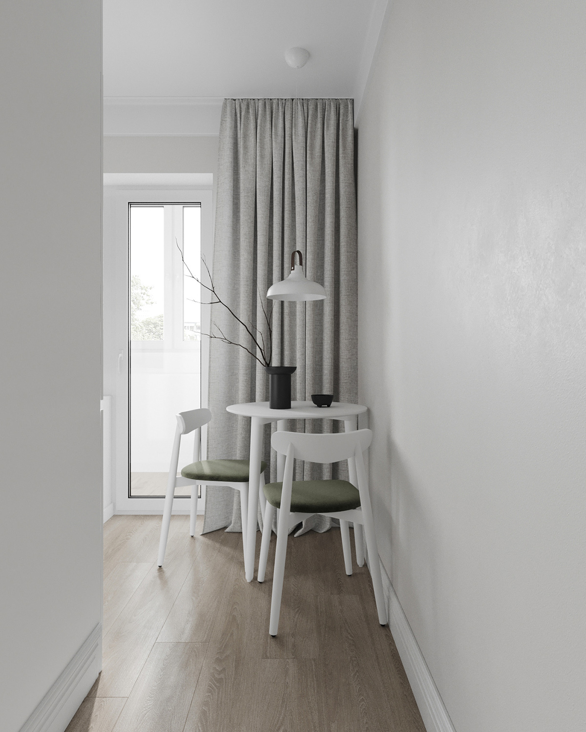 柔和舒适的氛围！35平米纯白公寓设计
