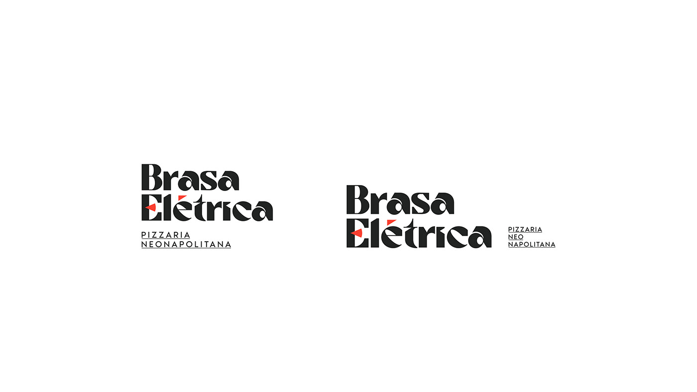 Brasa Elétrica比萨店品牌视觉设计