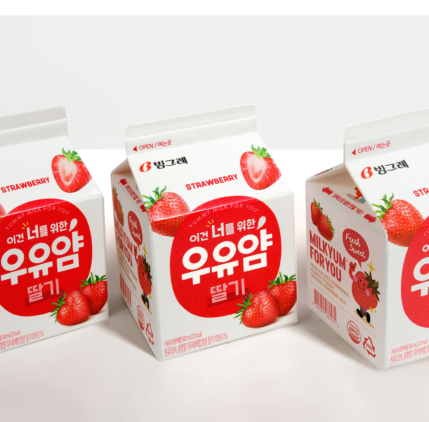 韩国MILKYUM牛奶包装设计