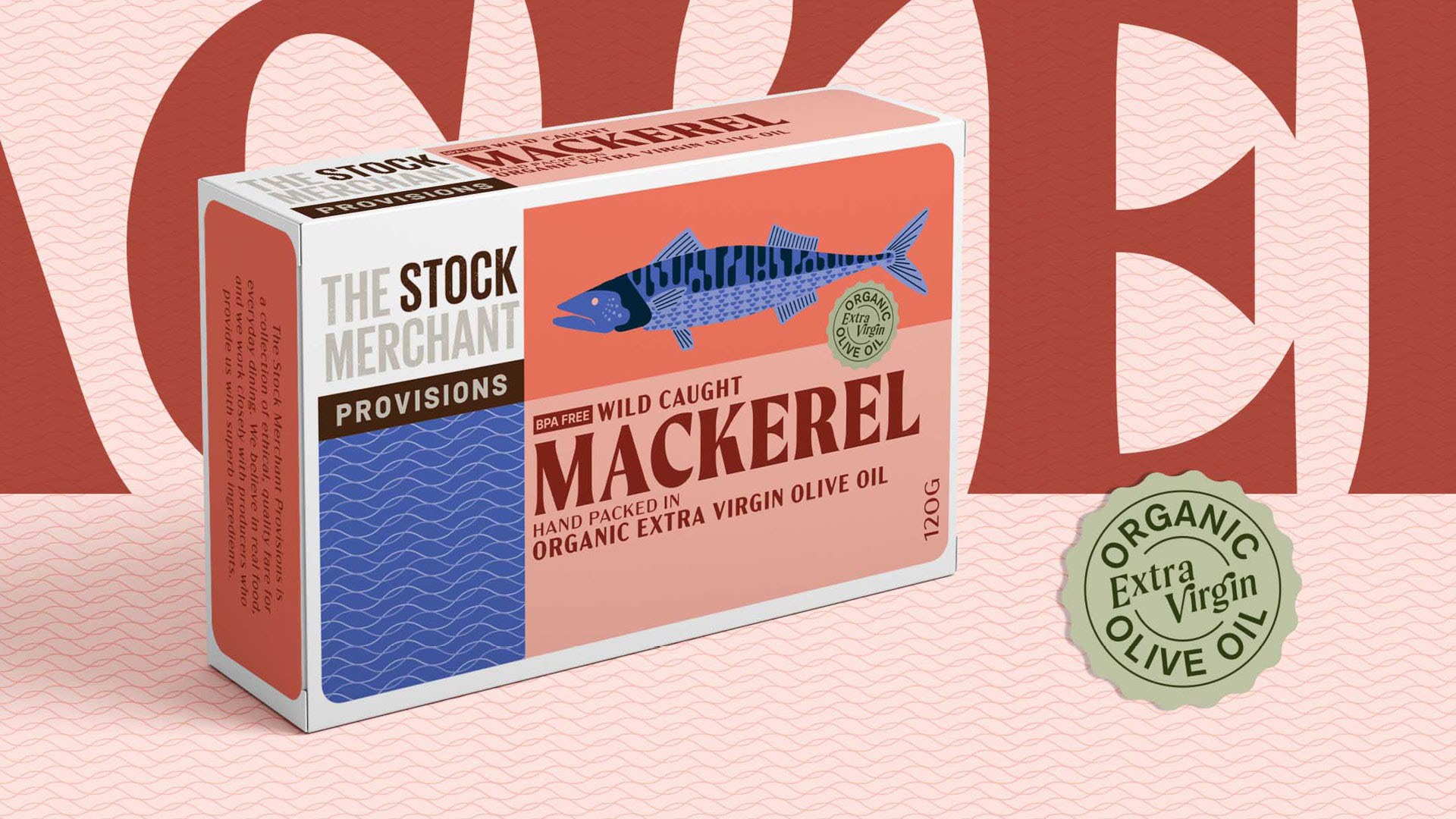 The Stock Merchant Provisions鱼罐头包装设计