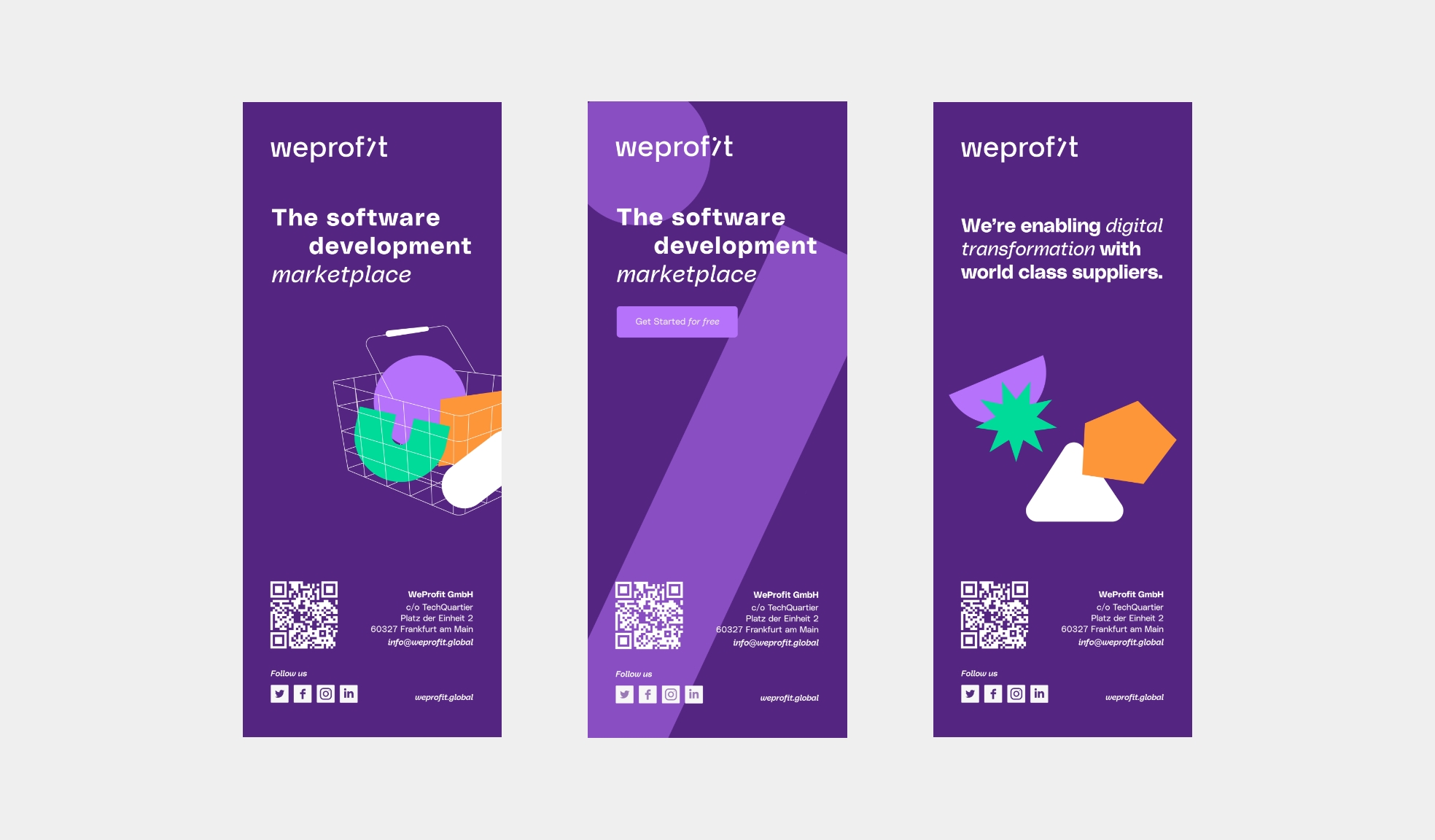 软件初创公司Weprofit品牌视觉设计