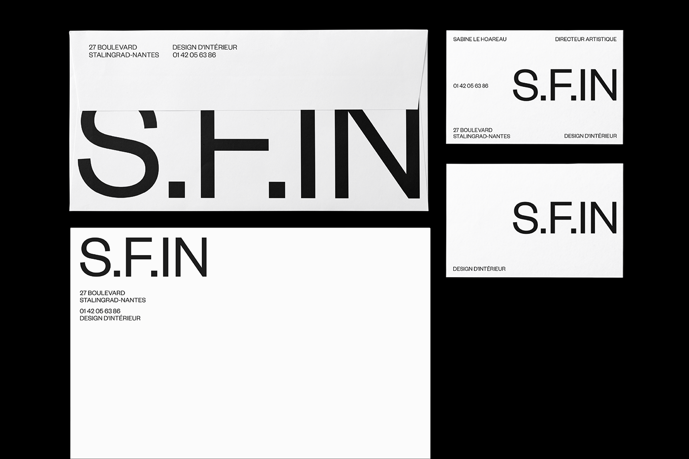 室内设计公司S.F.IN品牌视觉形象