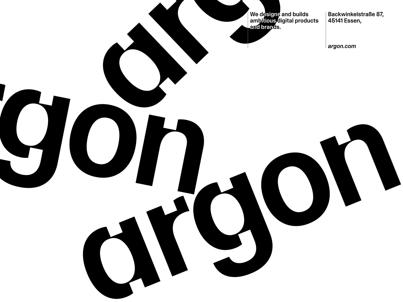Argon极简风格品牌视觉识别设计