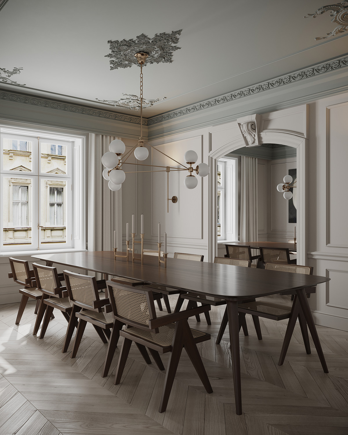 37个新古典主义风格家居餐厅设计