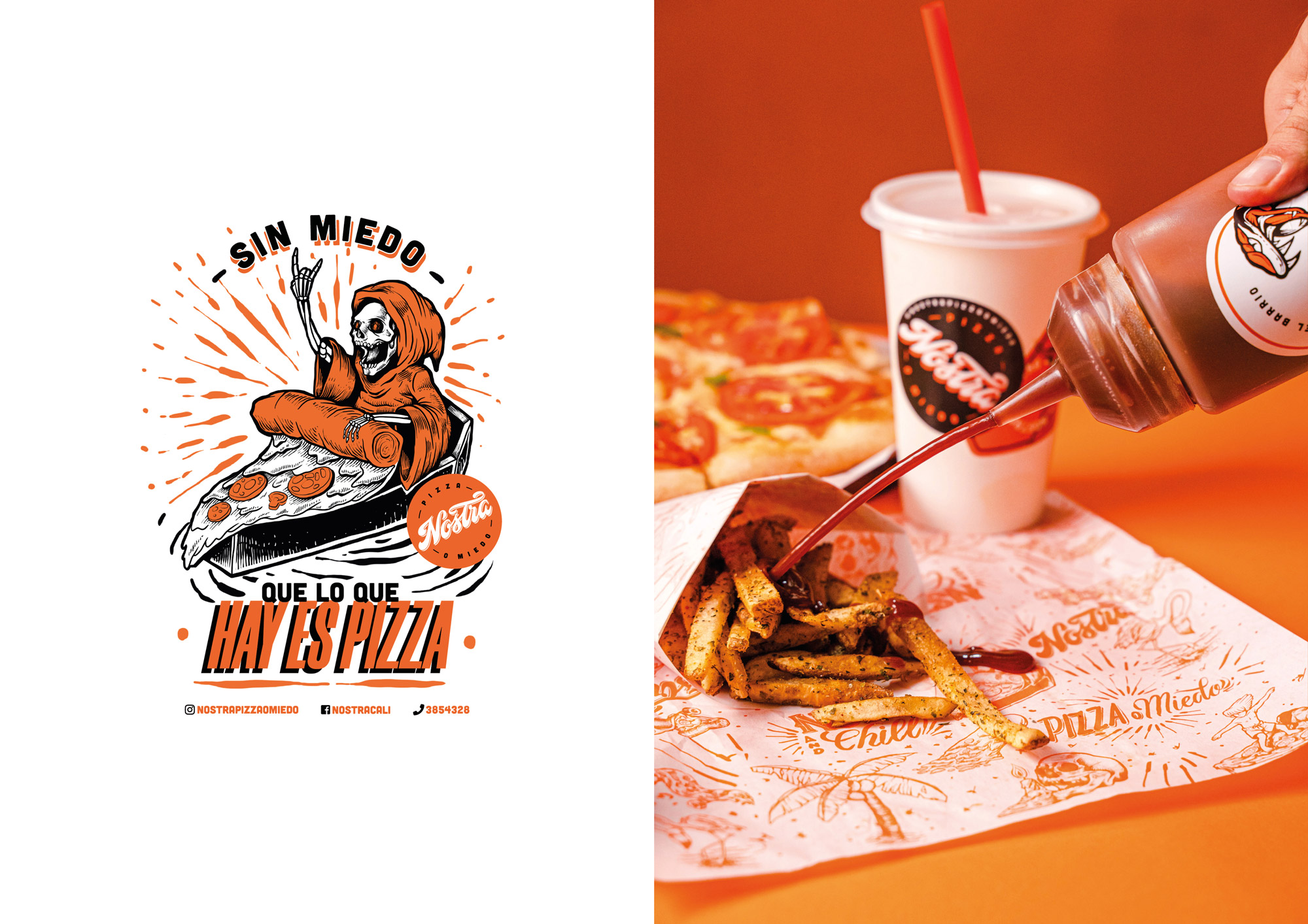 Pizza O Miedo比萨品牌视觉设计