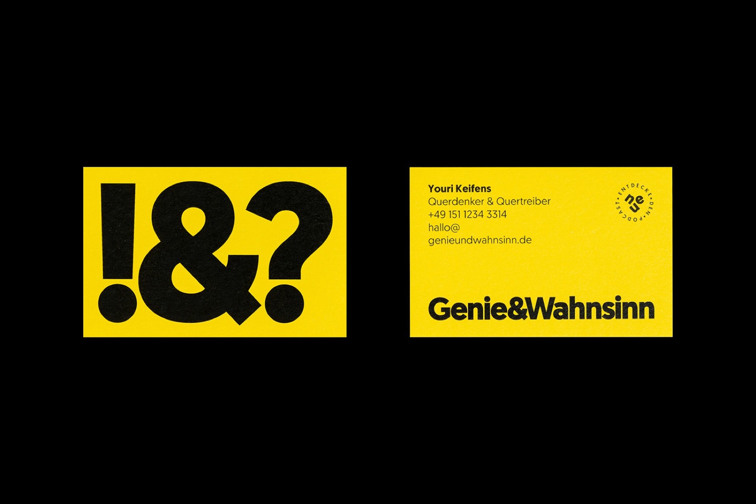 Genie & Wahnsinn极简风格品牌VI设计