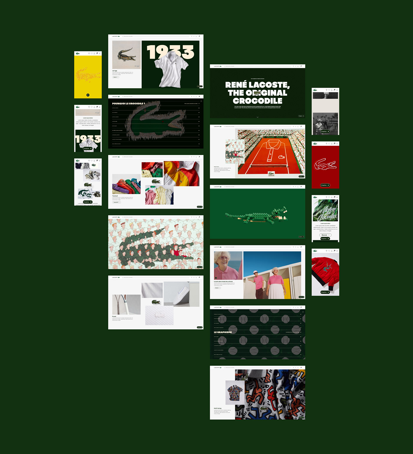 Lacoste90周年网页设计