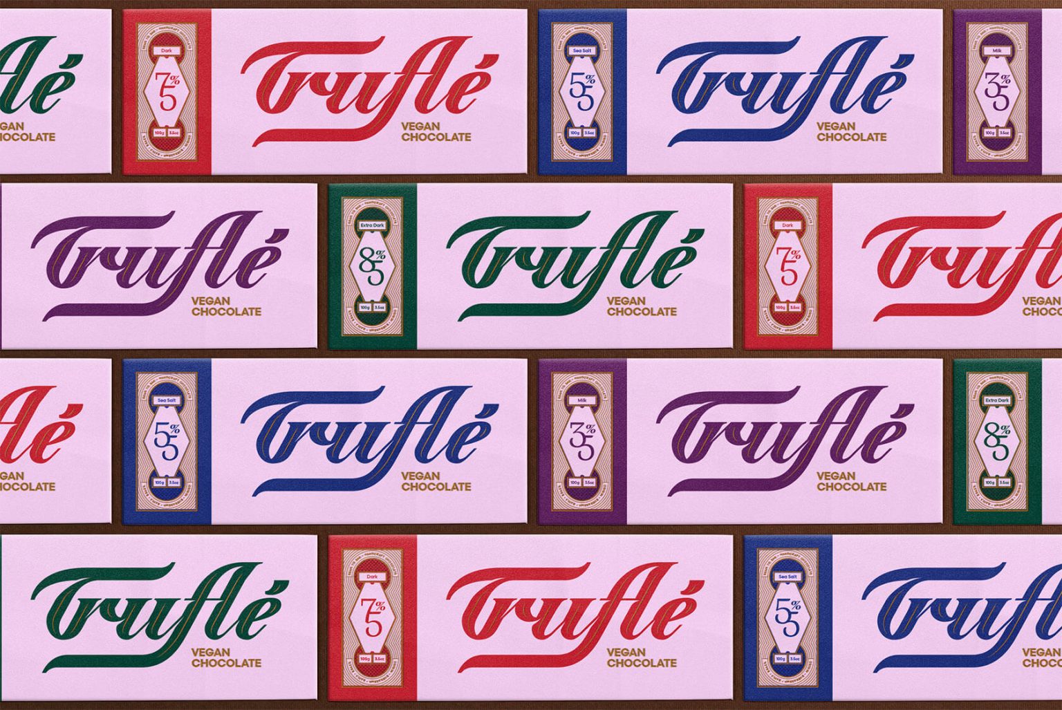 Truflé Vegan巧克力品牌包装设计