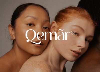 护肤品牌Qemar极简优雅的视觉形象设计 