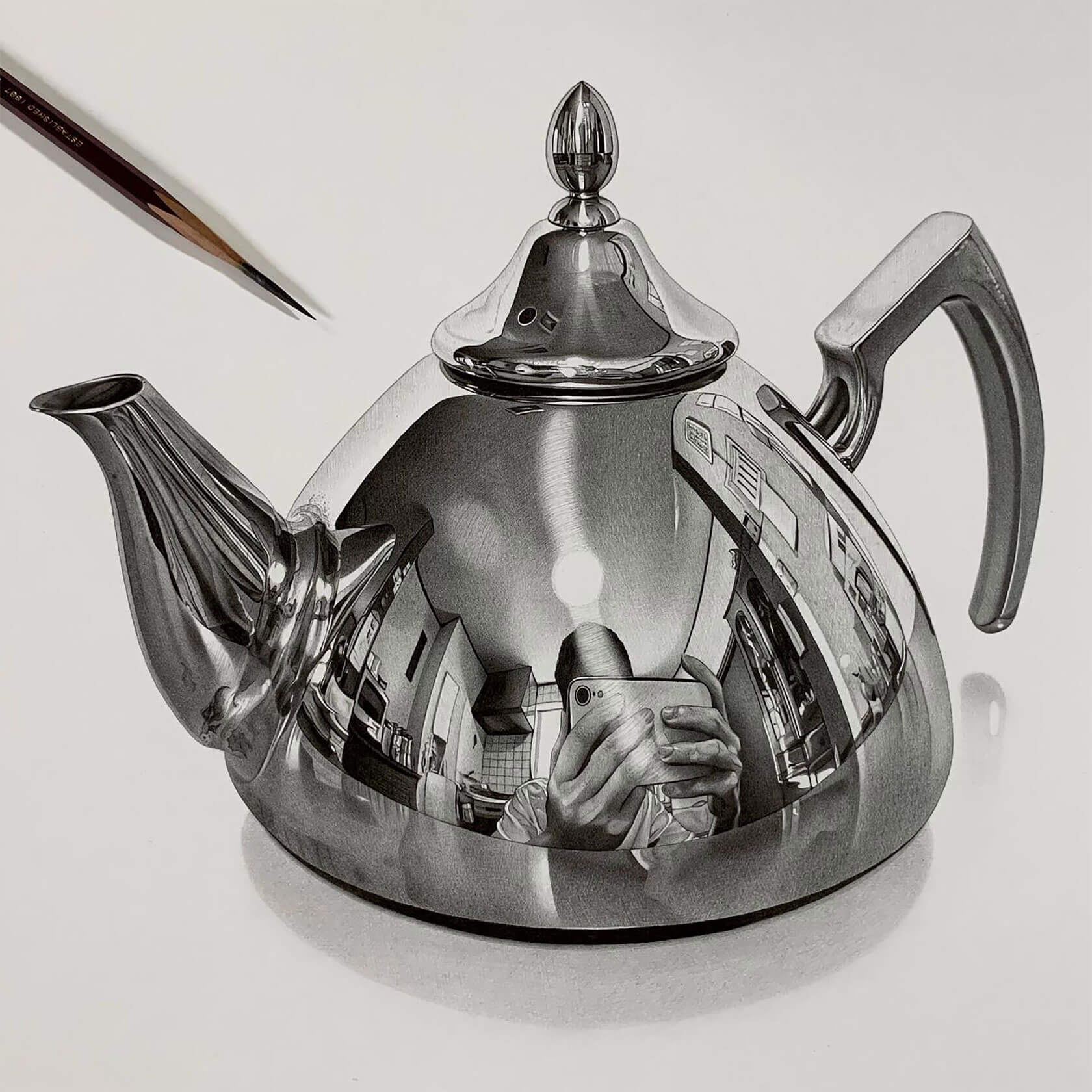 Kohei Ohmori超现实铅笔画作品