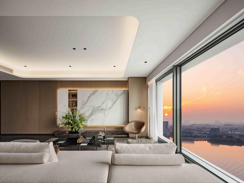 罗浮荟软装全案丨在广州珠光金融城壹号看浪漫落日