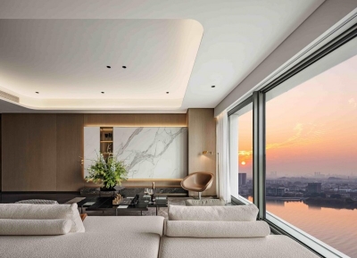 罗浮荟软装全案丨在广州珠光金融城壹号看浪漫落日