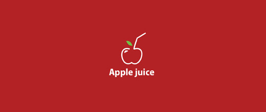 标志设计元素运用实例：苹果