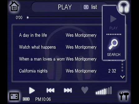 奥林巴斯MP3 GUI设计