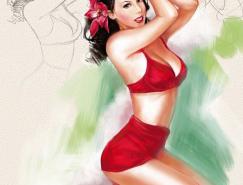 美国人物插画欣赏