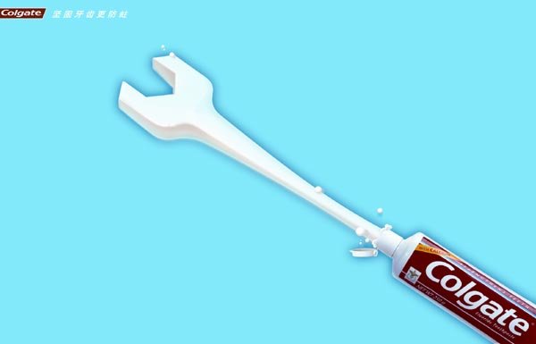 牙膏-高露洁平面广告