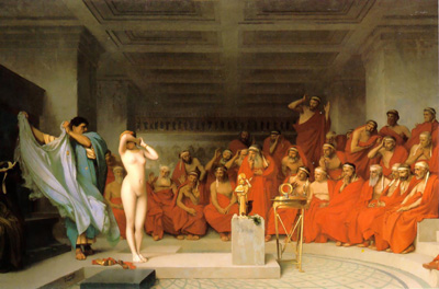 最早裸体模特芙丽涅--当时雅典最美的女人