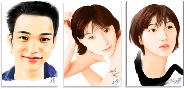 韩国WEBJONG人物肖像插画