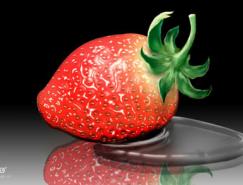 Photoshop鼠绘鲜嫩草莓