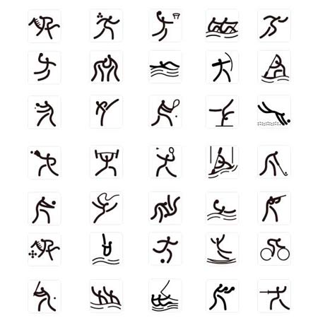 北京奥运体育图标发布 形意和谐统一内涵丰富