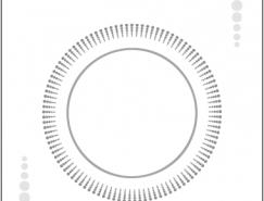 Illustrator绘渐变尺寸圆点构成圆环