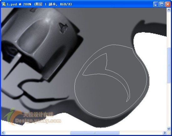 Photoshop鼠绘一把左轮手枪