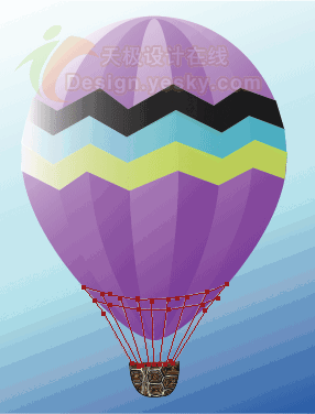 Illustrator绘制热气球