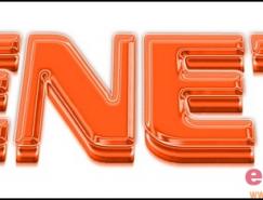 Photoshop打造透明立体文字