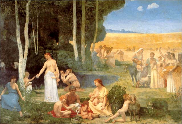 法国象征主义画家:皮维・德・夏凡纳Puvis de Chavannes