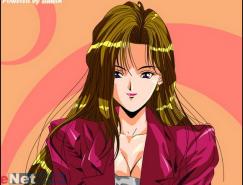 PS鼠绘日式卡通美女