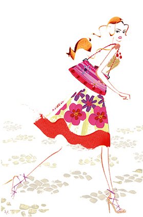日本masaki女性时尚插画欣赏