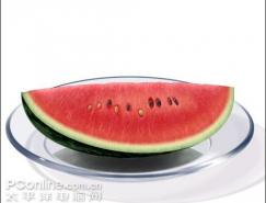 photoshop鼠绘实例:逼真西瓜