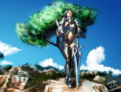 Photoshop&nbsp;绘制“重剑士”