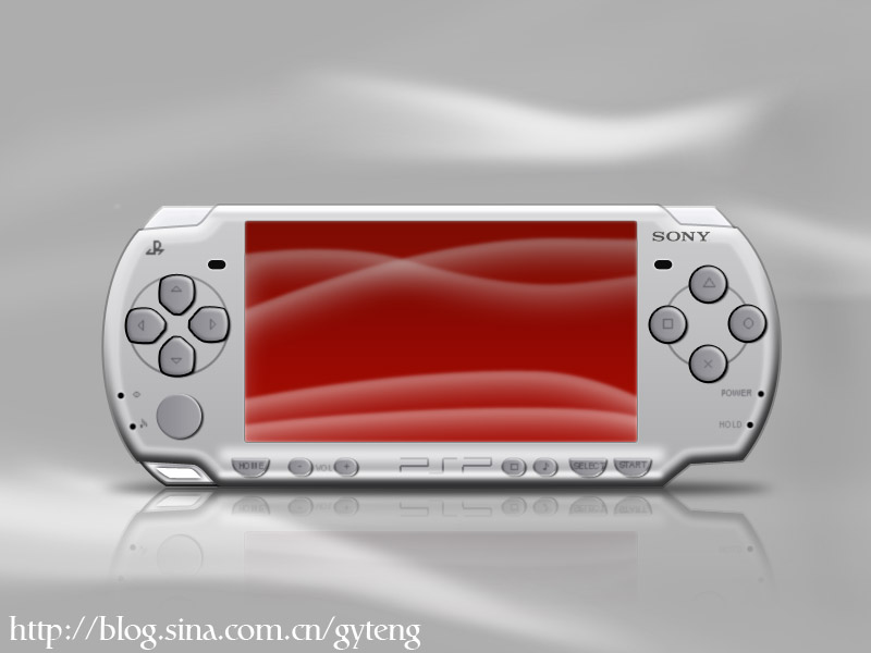 PS鼠绘逼真的索尼PSP