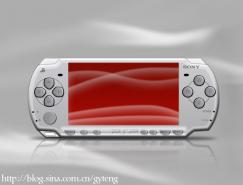PS鼠绘逼真的索尼PSP