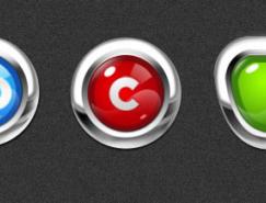 Photoshop制作金属质感图标