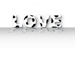 Photoshop打造立体奶牛斑点文字