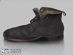 Photoshop鼠绘一只旧皮鞋