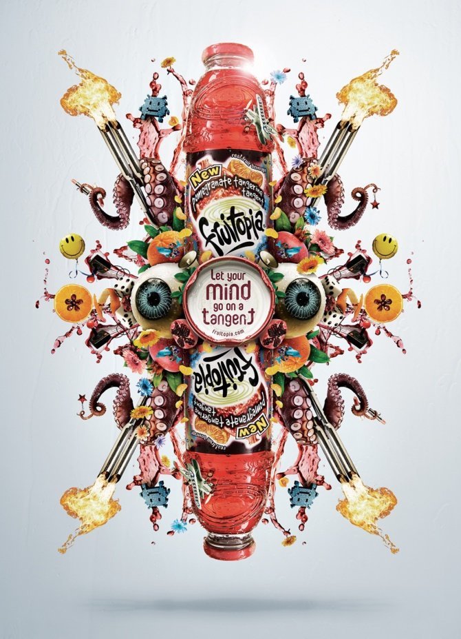 fruitopia果汁饮料广告设计
