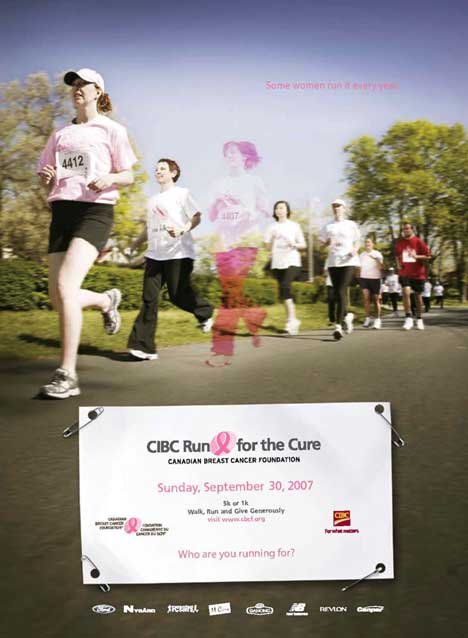加拿大乳腺癌基金会广告设计