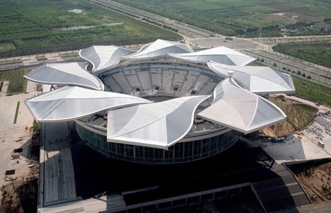 动态建筑:上海旗忠森林体育城网球中心