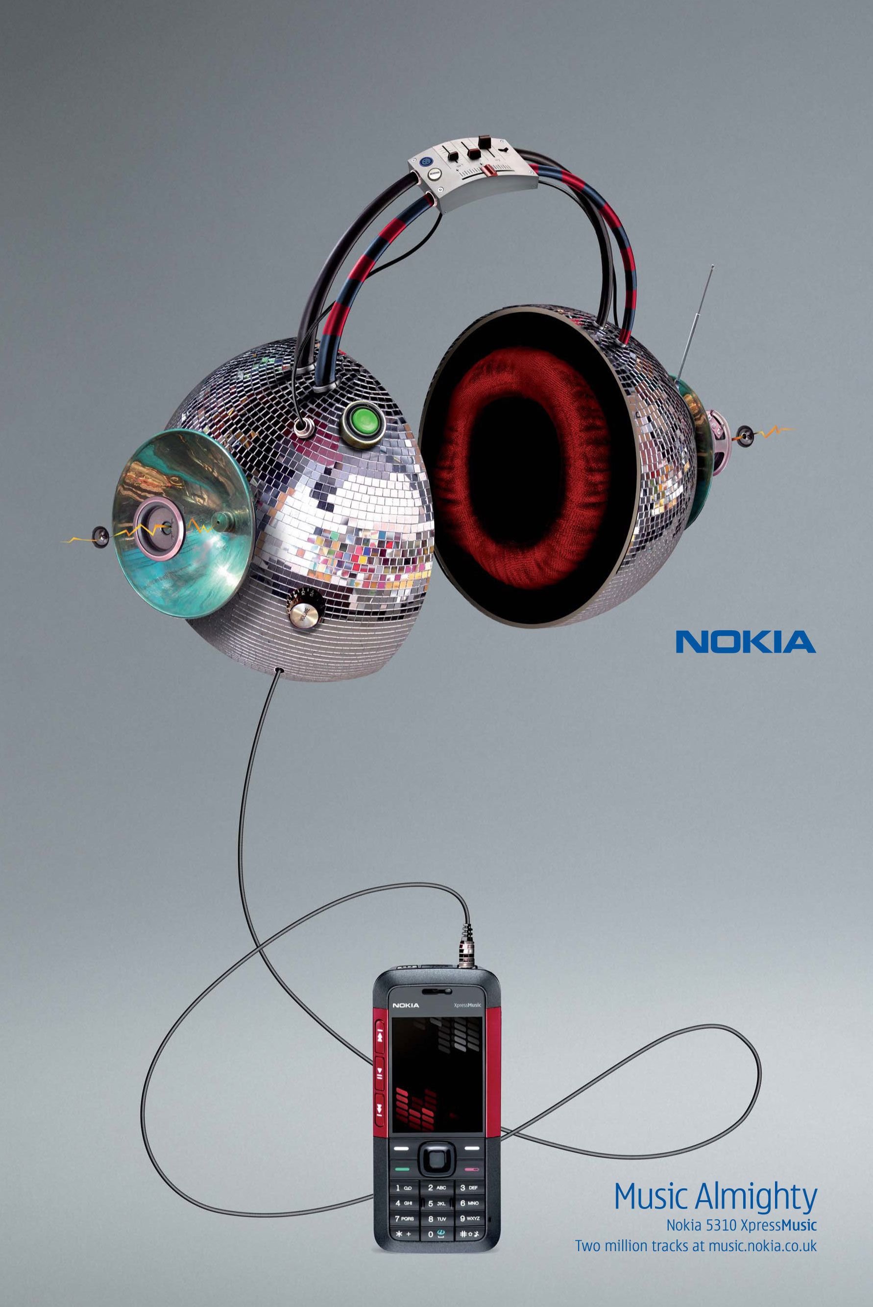 NOKIA音乐手机平面广告设计