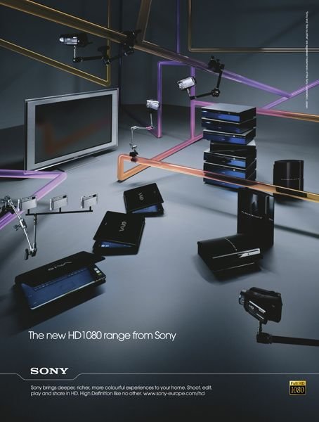 SONY HD1080电视广告设计