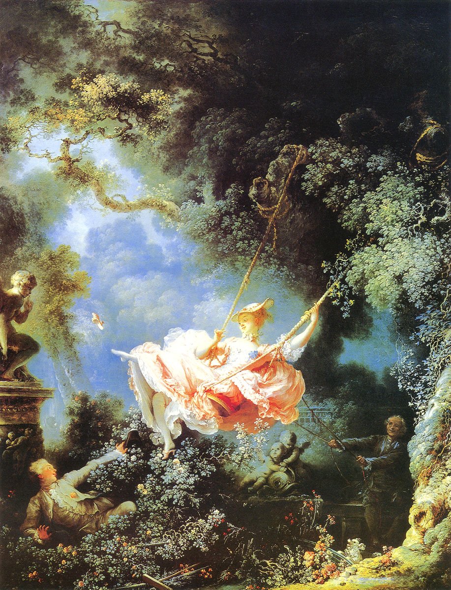 法国罗可可风格代表画家让·奥诺雷·弗拉贡纳尔