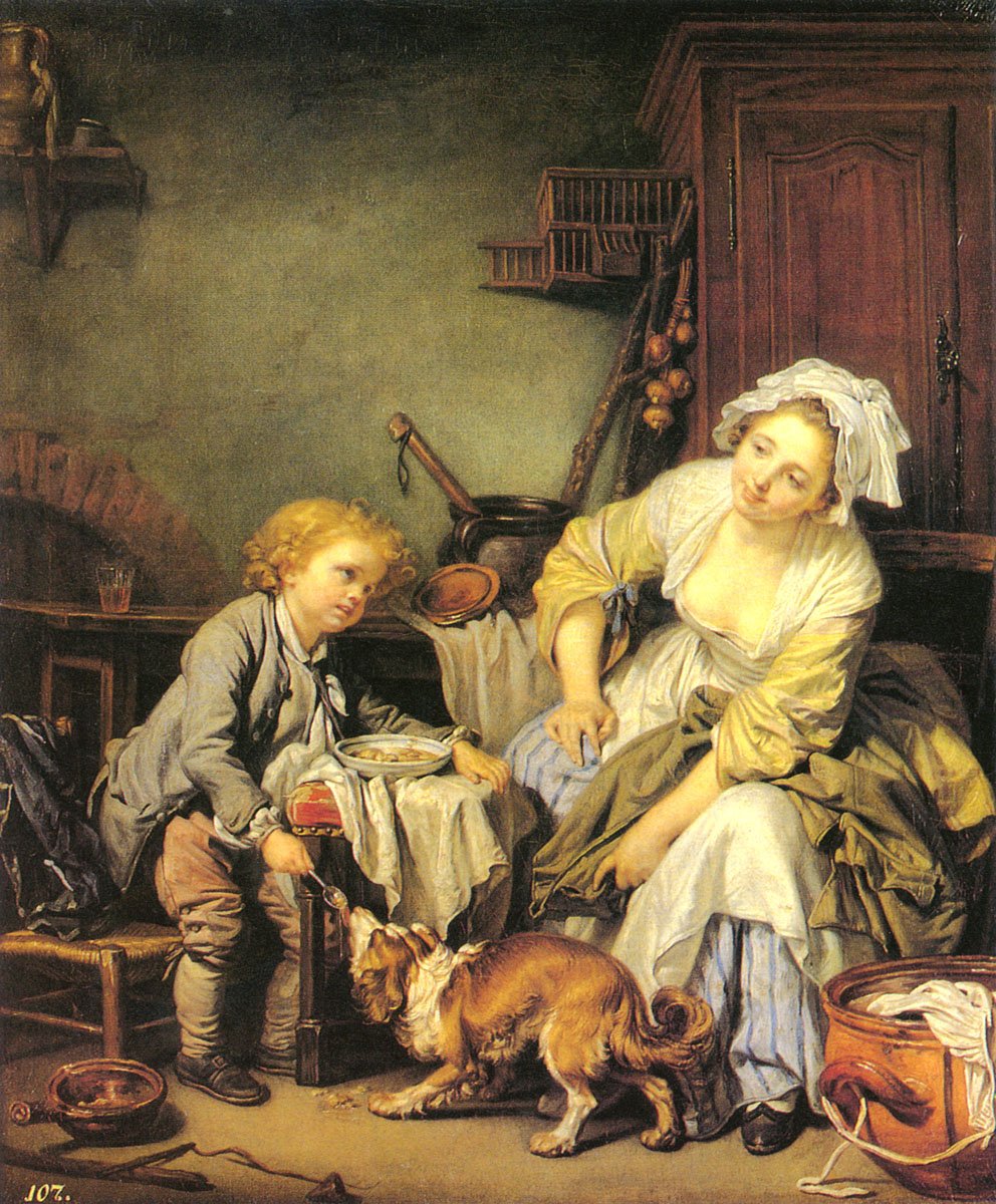 法国著名画家让-巴蒂斯特·格勒兹(Jean-Baptiste Greuze)